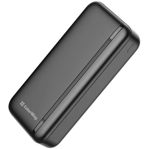 Фото - Батарея мобильная Colorway 20000 Ah Portable Charger USB QC3.0 + USB-C PD22.5W Black (CW-PB200LPB4BK-PD)