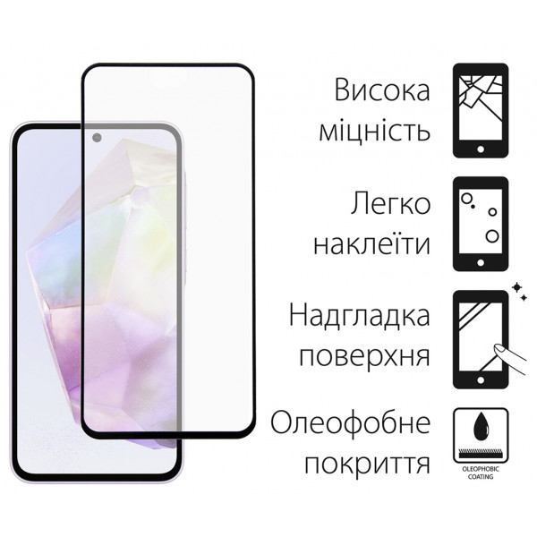 Фото - Чехол для смартфона DENGOS for Samsung Galaxy A35 SM-A356 Black (DG-KM-56) + стекло