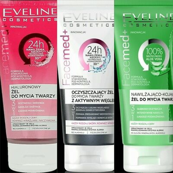 Фото - Гель для умывания EVELINE Увлажняюще-успокаивающий Facemed+ (5901761976038)