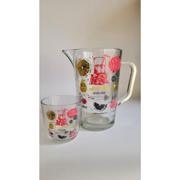 Фото - Графин FLORINA FRESH Juice + 6 стаканов (3K8109_J)