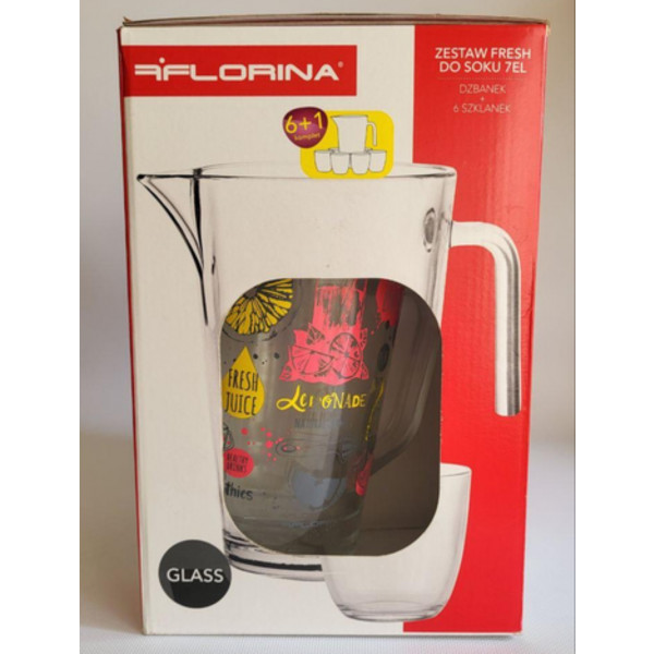 Фото - Графин FLORINA FRESH Juice + 6 стаканов (3K8109_J)