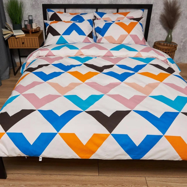 Фото - Комплект постельного белья Moon&Star Бязь Gold Люкс Color Clash 200х220 нав. 2х50х70 (MS-820008971)