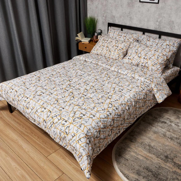 Фото - Комплект постельного белья Moon&Star Бязь Gold Люкс Modern Marble 143х210 см нав. 4х70х70 (MS-820009469) Фото - Комплект постельного белья Moon&Star Бязь Gold Люкс Modern Marble 143х210 см нав. 4х70х70 (MS-820009469)