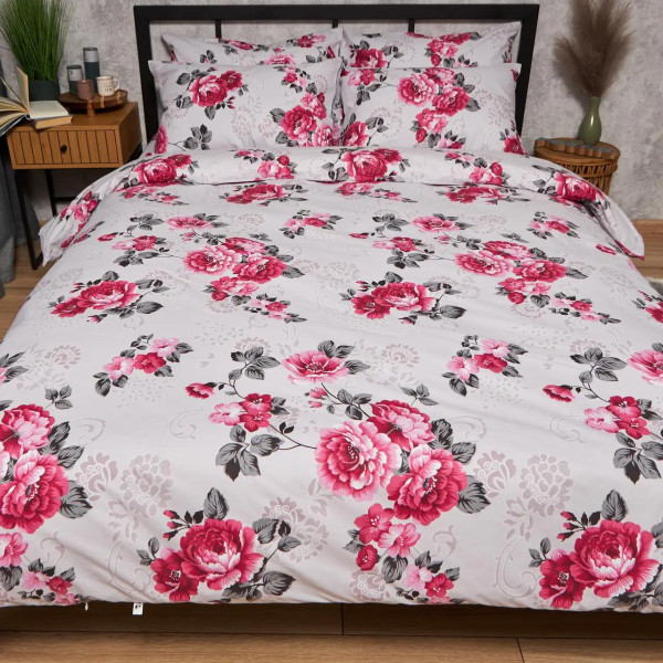 Фото - Комплект постельного белья Moon&Star Бязь Gold Люкс Rose Whisper 143х210 см нав. 4х70х70 (MS-820009714)