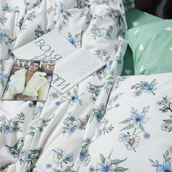 Фото - Комплект постельного белья Moon&Star Бязь Gold Люкс Spring Harmony King Size 220x240 нав. 4х70х70 (MS-820006969)