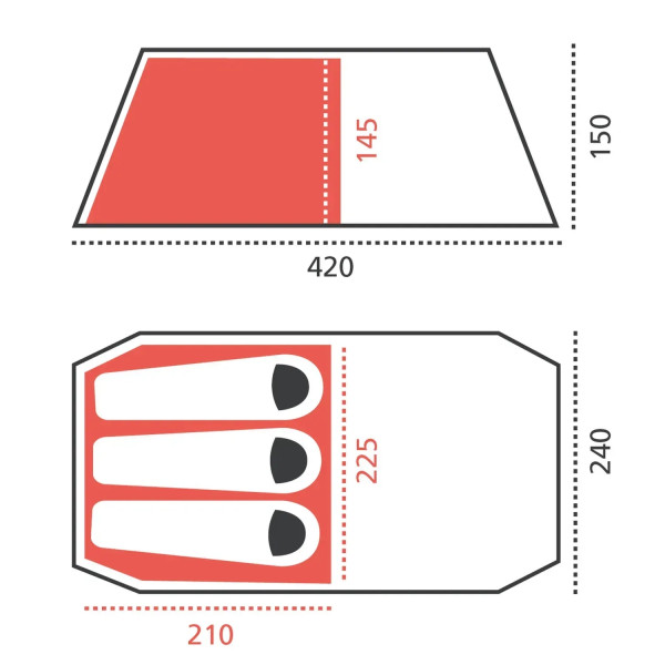 Фото - Палатка Grand Canyon Robson 3 Alu Capulet Olive (30921260)