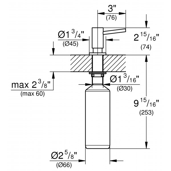 Фото - Дозатор для мыла Grohe Сosmopolitan 500 мл (40535GN0)