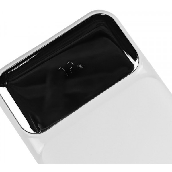Фото - Батарея мобильная Grunhelm 10.000 mAh White быстрая зарядка 22.5W (GP-10WQC)