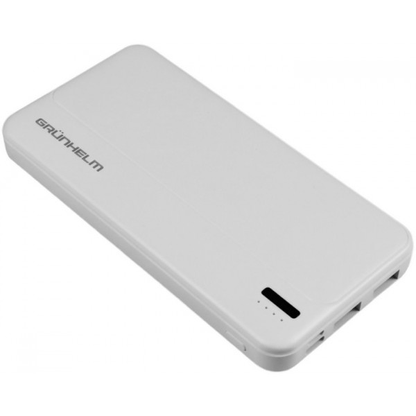 Фото - Батарея мобильная Grunhelm 10.000 mAh White (GP-10W)