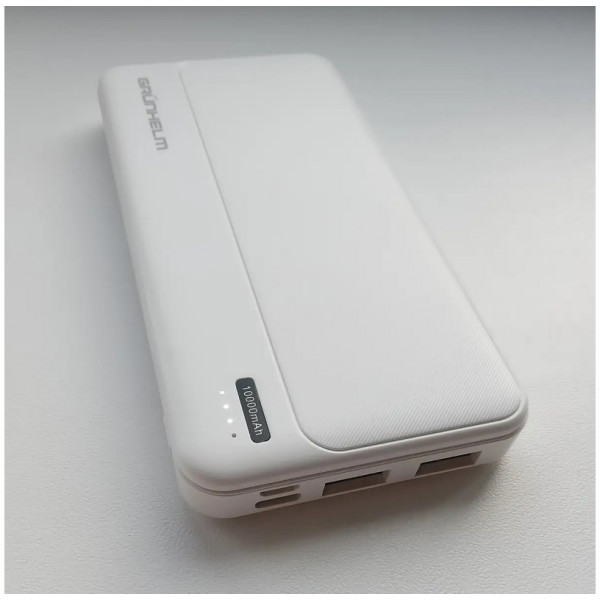 Фото - Батарея мобильная Grunhelm 10.000 mAh White (GP-10W)