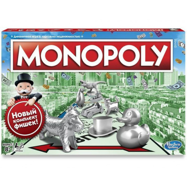 Фото - Настольная игра Hasbro Классическая Монополия (русская) (C1009_121)