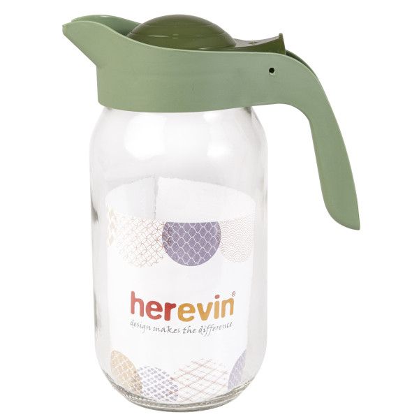 Фото - Кувшин Herevin с дозатором и держателем 1 л в ассортименте (111271-150) Фото - Кувшин Herevin с дозатором и держателем 1 л в ассортименте (111271-150)