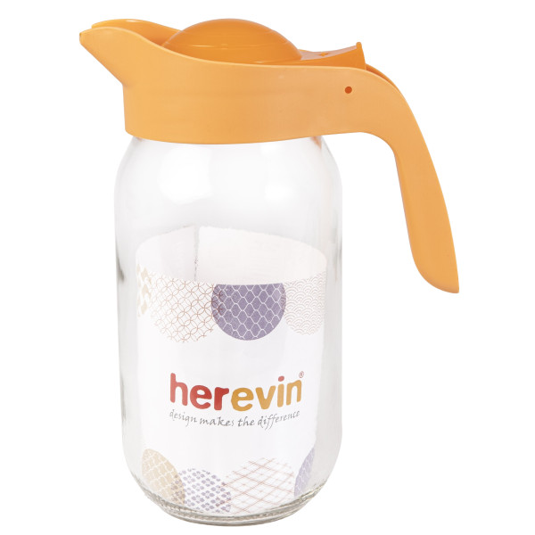 Фото - Кувшин Herevin с дозатором и держателем 1 л в ассортименте (111271-150)