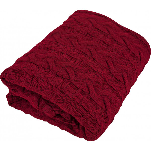 Фото - Плед полуторный Прованс Hit Kosa-01 красный 130х170 (030172)