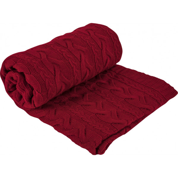 Фото - Плед полуторный Прованс Hit Kosa-01 красный 130х170 (030172)