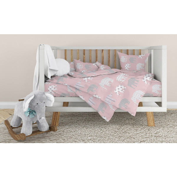 Фото - Комплект постельного белья детский Home Line Слоны розовый (181495)