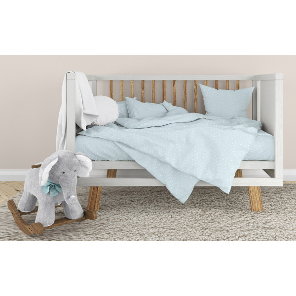 Фото - Комплект постельного белья детский Home Line Звезды разные голубой (181497) Фото - Комплект постельного белья детский Home Line Звезды разные голубой (181497)