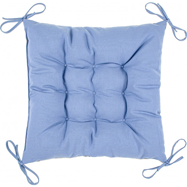 Фото - Подушка для стула Home Line 40Х40 Полупанама деним+гретая серая (180144) Фото - Подушка для стула Home Line 40Х40 Полупанама деним+гретая серая (180144)