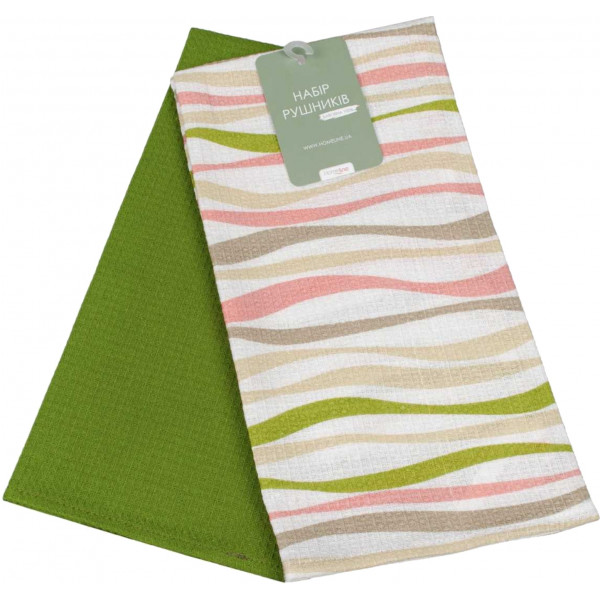 Фото - Набор полотенец Home Line 45Х60 Волна салатовая 2 шт. (166267)