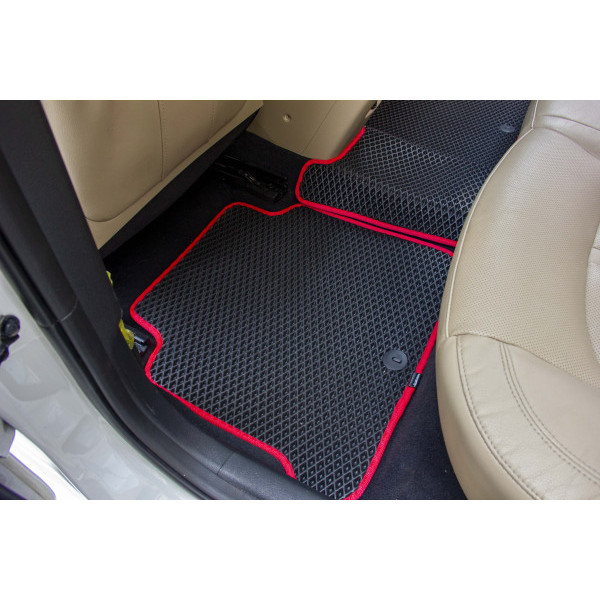 Фото - Коврики ворсовые в салон авто EVAtech Standard для Hyundai Sonata (LF) Hybrid 2014-2019 7 поколение Sedan USA черный кант HY43551CGK5KH5VEB