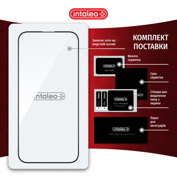 Фото - Защитное стекло для смартфона Intaleo Full Glue ESD for Apple iPhone 17 Pro Black (1283126626005)