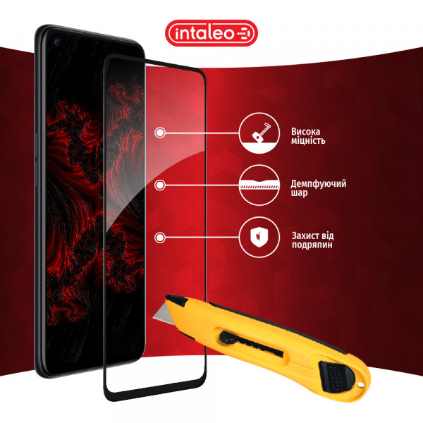 Фото - Защитное стекло для смартфона Intaleo Full Glue for Oppo A76 4G Black (1283126528880)
