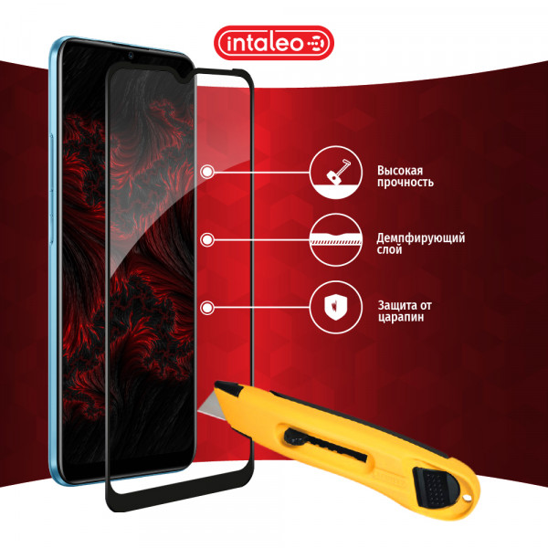 Фото - Защитное стекло для смартфона Intaleo Full Glue for RealMe C21 Black (1283126518508)