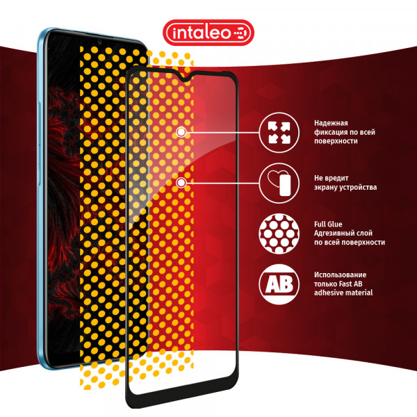 Фото - Защитное стекло для смартфона Intaleo Full Glue for RealMe C21 Black (1283126518508)