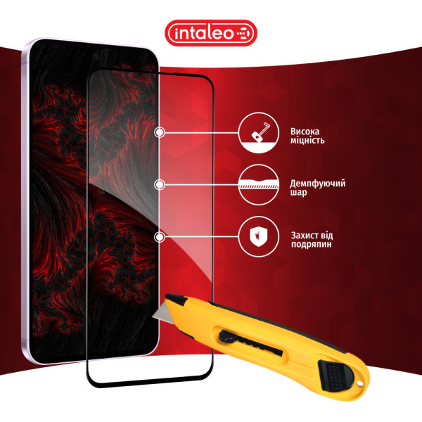 Фото - Защитное стекло для смартфона Intaleo Full Glue for Samsung A56 Black (1283126613074)