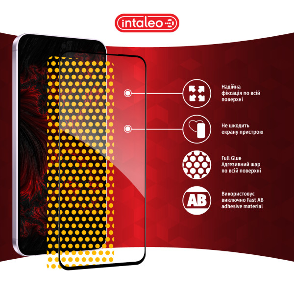 Фото - Защитное стекло для смартфона Intaleo Full Glue for Samsung A56 Black (1283126613074)