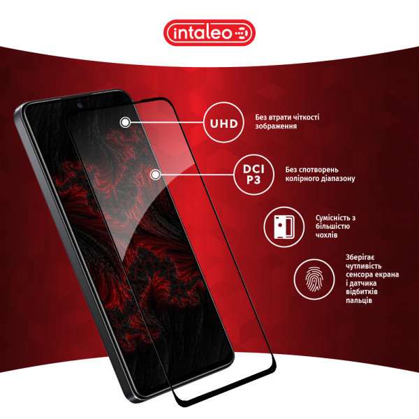 Фото - Защитное стекло для смартфона Intaleo Full Glue for Xiaomi Poco X4 Pro 5G Black (1283126535246)