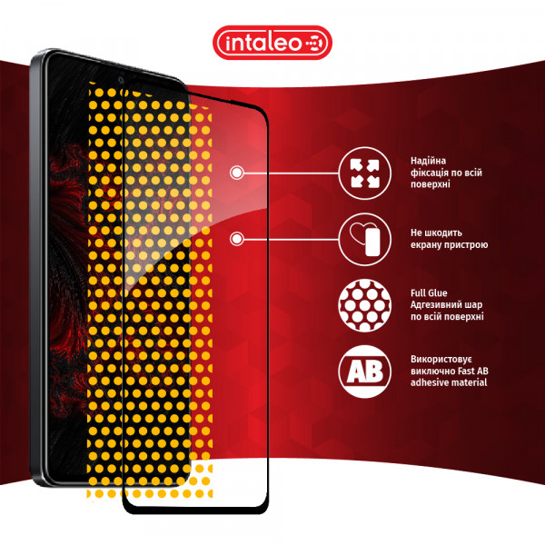 Фото - Защитное стекло для смартфона Intaleo Full Glue for Xiaomi Poco X4 Pro 5G Black (1283126535246)