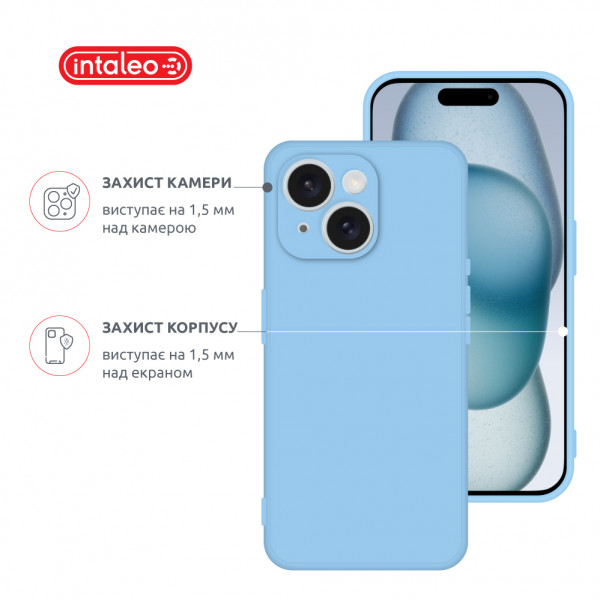 Фото - Чехол для смартфона Intaleo SoftShell for Apple iPhone 15 Light Blue (1283126585227)