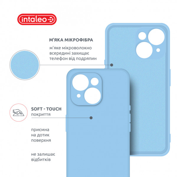 Фото - Чехол для смартфона Intaleo SoftShell for Apple iPhone 15 Light Blue (1283126585227)