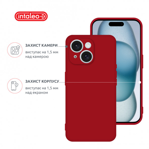 Фото - Чехол для смартфона Intaleo SoftShell for Apple iPhone 15 Red (1283126585241)