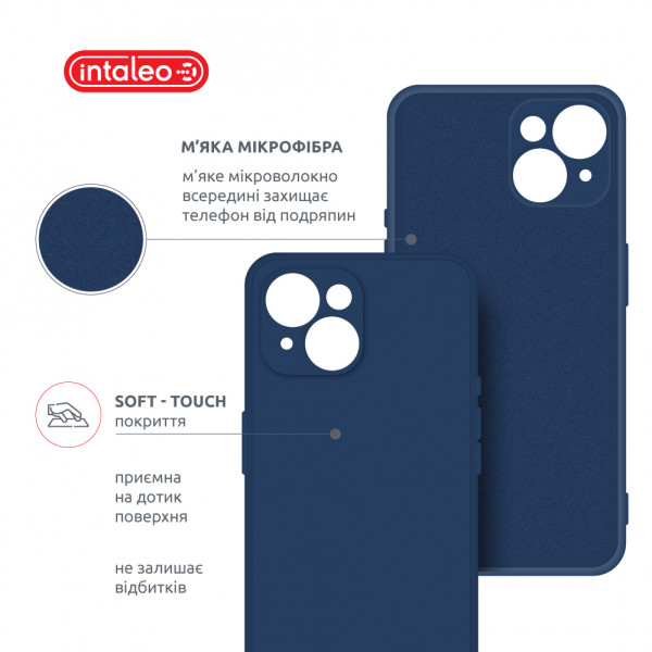 Фото - Чехол для смартфона Intaleo SoftShell for Apple iPhone 15 Plus Blue (1283126585265)