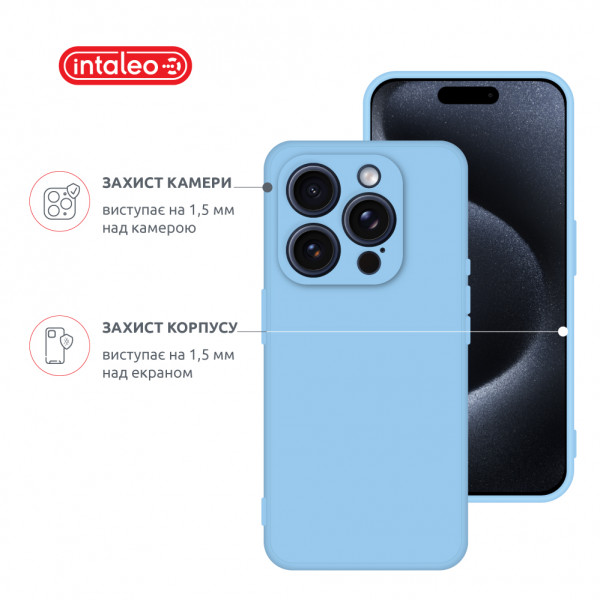Фото - Чехол для смартфона Intaleo SoftShell for Apple iPhone 15 Pro Light Blue (1283126585326)