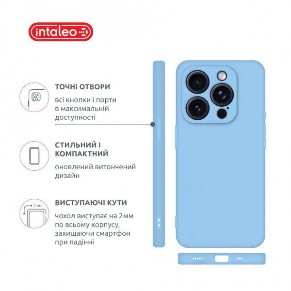 Фото - Чехол для смартфона Intaleo SoftShell for Apple iPhone 15 Pro Light Blue (1283126585326)