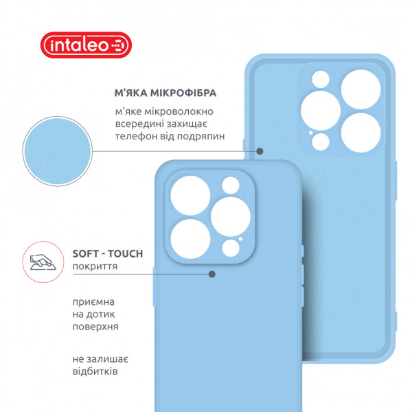 Фото - Чехол для смартфона Intaleo SoftShell for Apple iPhone 15 Pro Light Blue (1283126585326)