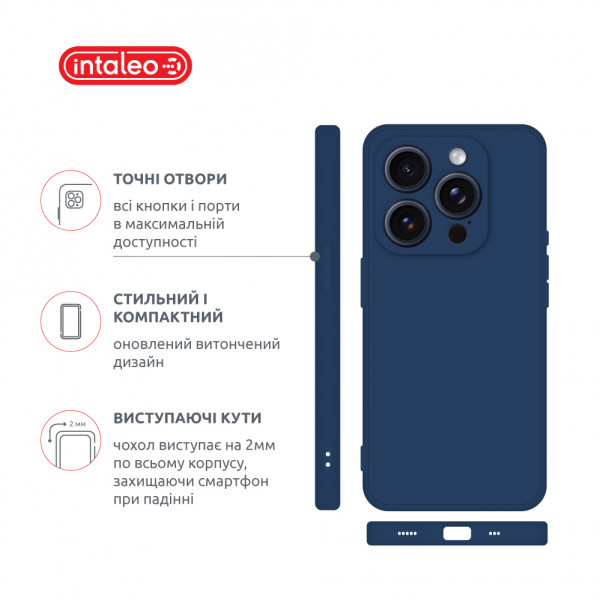 Фото - Чехол для смартфона Intaleo SoftShell for Apple iPhone 15 Pro Blue (1283126585319)