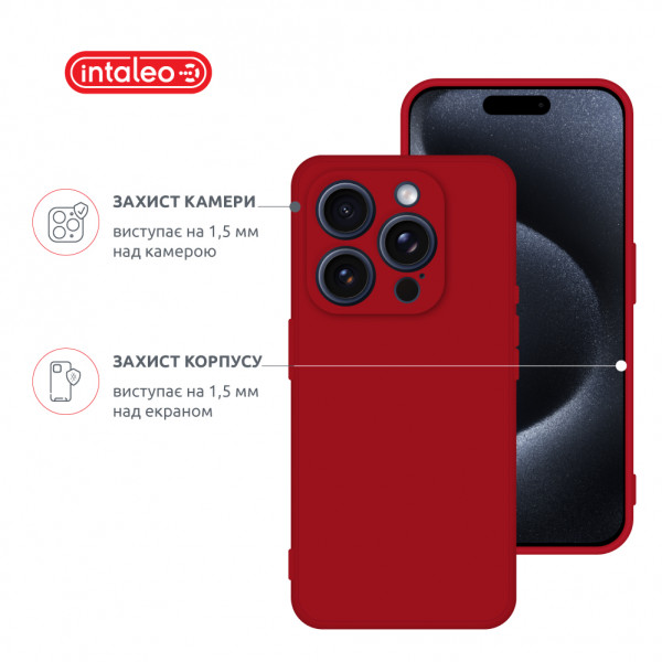 Фото - Чехол для смартфона Intaleo SoftShell for Apple iPhone 15 Pro Red (1283126585340)