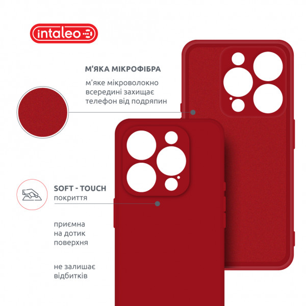 Фото - Чехол для смартфона Intaleo SoftShell for Apple iPhone 15 Pro Red (1283126585340)