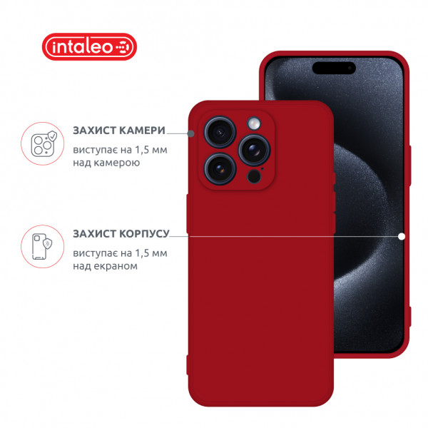 Фото - Чехол для смартфона Intaleo SoftShell for Apple iPhone 15 Pro Max Red (1283126585395)