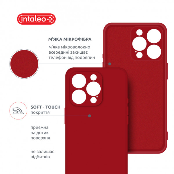 Фото - Чехол для смартфона Intaleo SoftShell for Apple iPhone 15 Pro Max Red (1283126585395)