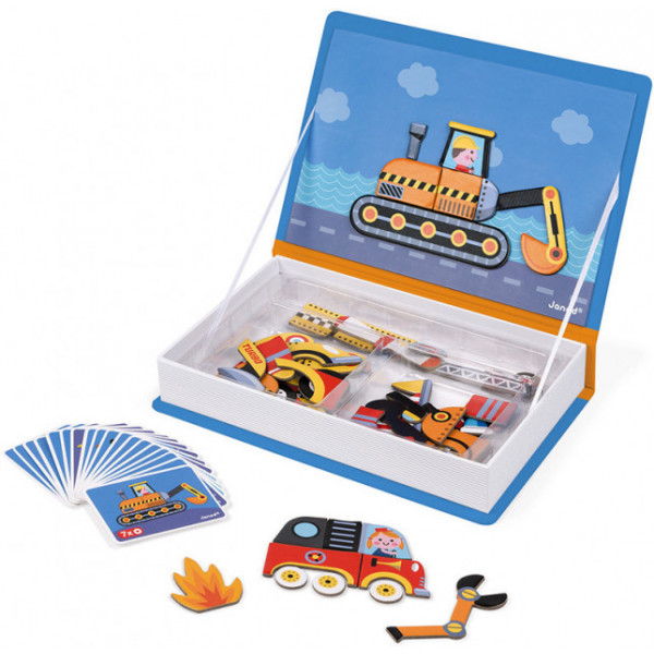 Фото - Настольная игра магнитная (3-4 года) Janod Транспорт (J02715)