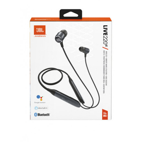 Фото - Наушники вкладыши беспроводные JBL Live 220BT Black (JBLLIVE220BTBLK)