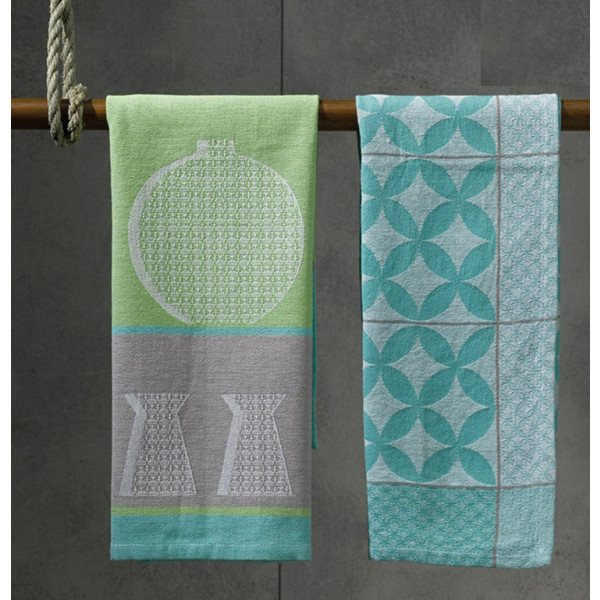 Фото - Полотенце кухонное Kela Carla Flaschen Green 70х50 см (12279)