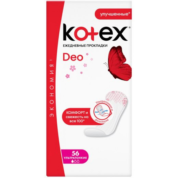 Фото - Прокладки ежедневные Kotex Део УльтраСлим 56шт