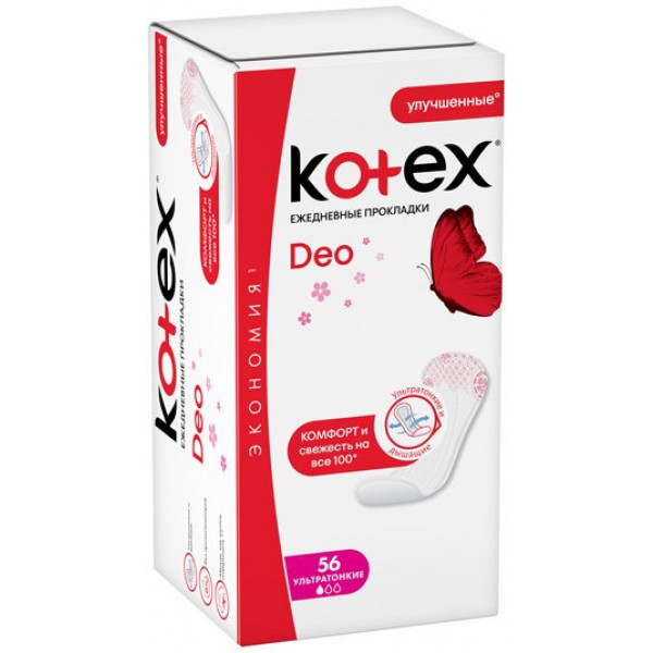 Фото - Прокладки ежедневные Kotex Део УльтраСлим 56шт