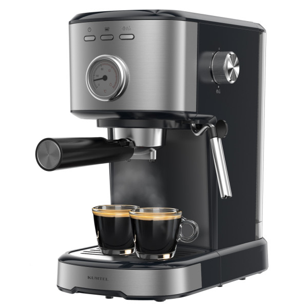 Фото - Кофеварка рожковая Kumtel HCM-04 Black Фото - Кофеварка рожковая Kumtel HCM-04 Black